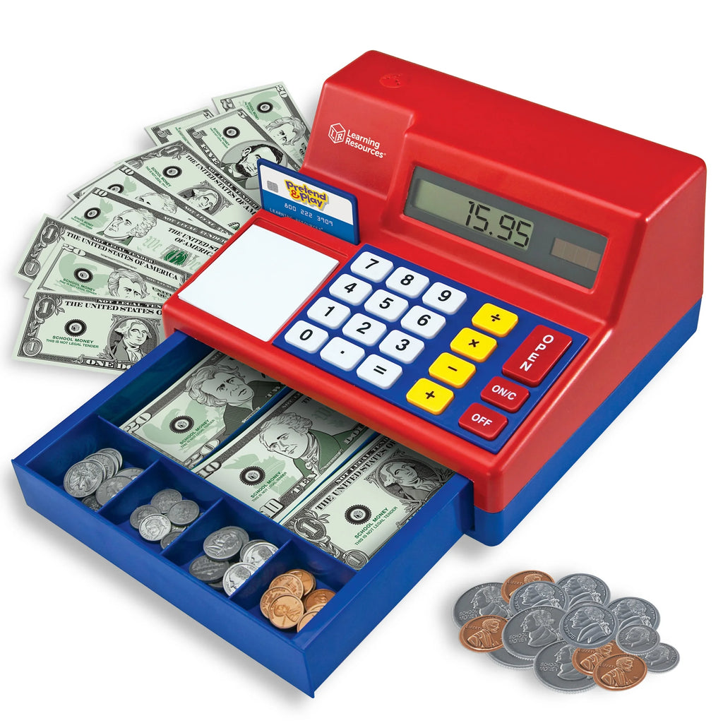 Pretend & Play Calculator Cash Register, Gift for Kids, Ages 3 +