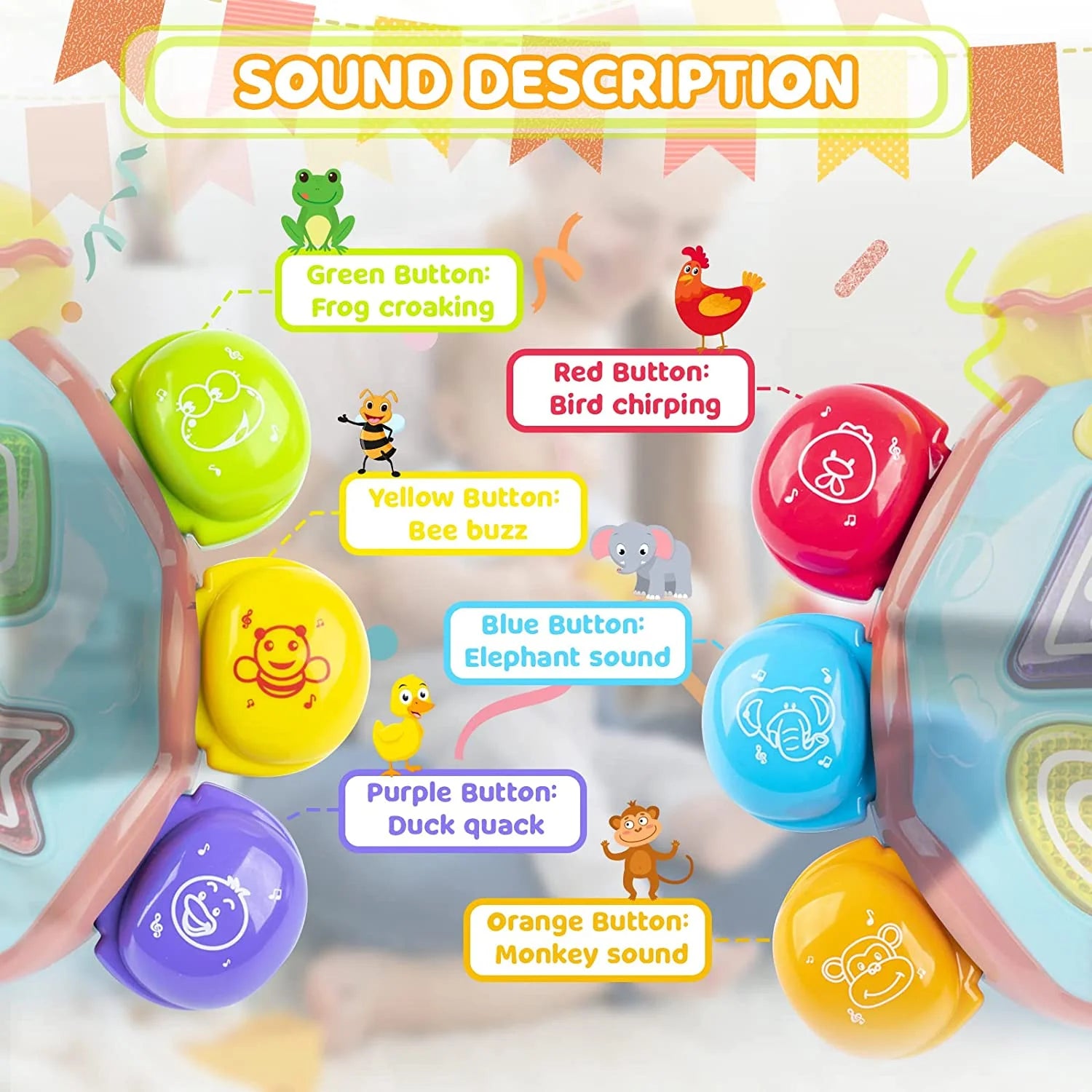 Baby Toys 12 to 18 Months Einstein Musical Toy, Infant Crawling Walking Toy for 12-24 Months, Bilingual Toys Spanish English Learning Educational Montessori Toys for 1 Year Old Girl Boy