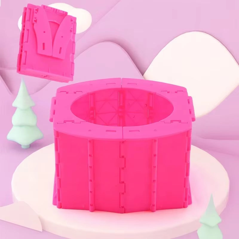 Folding Toilet Portable Toilets Seat Commode Potty Car Toilets Camping Toilet Travel Bucket Toilet Seat Camping Hiking Long Trip