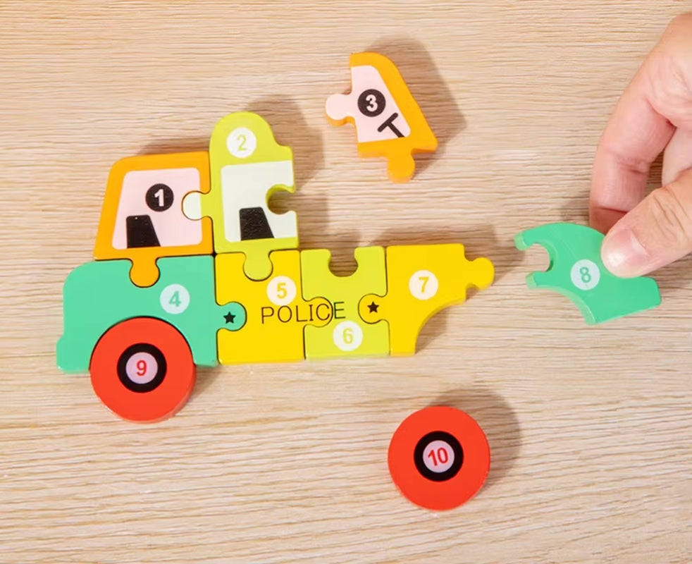 Custom Kids Toys Funny Wooden 3D Puzzle Game Montessori Educational Jigsaw Puzzles for Children Learning Girls