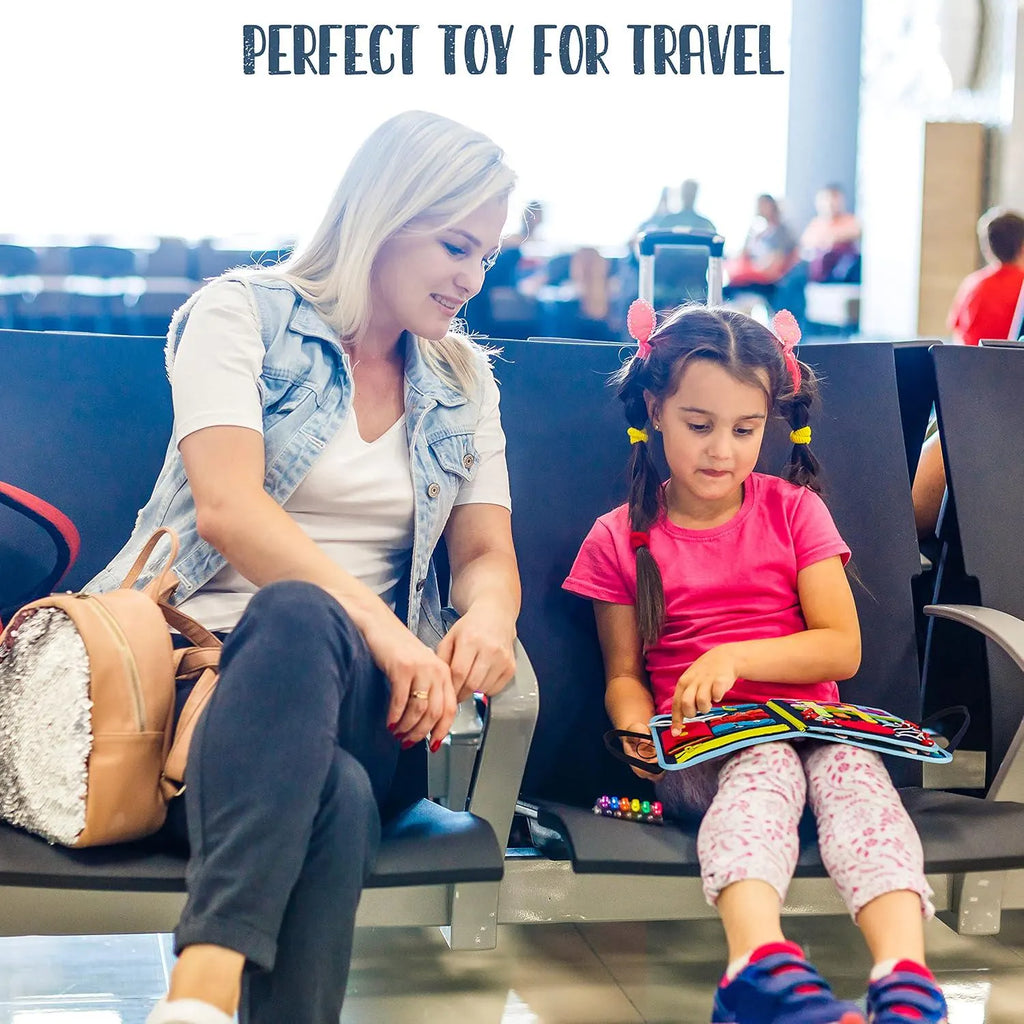 Felt Montessori Busy Board: Fine Motor Skill Sensory Toy