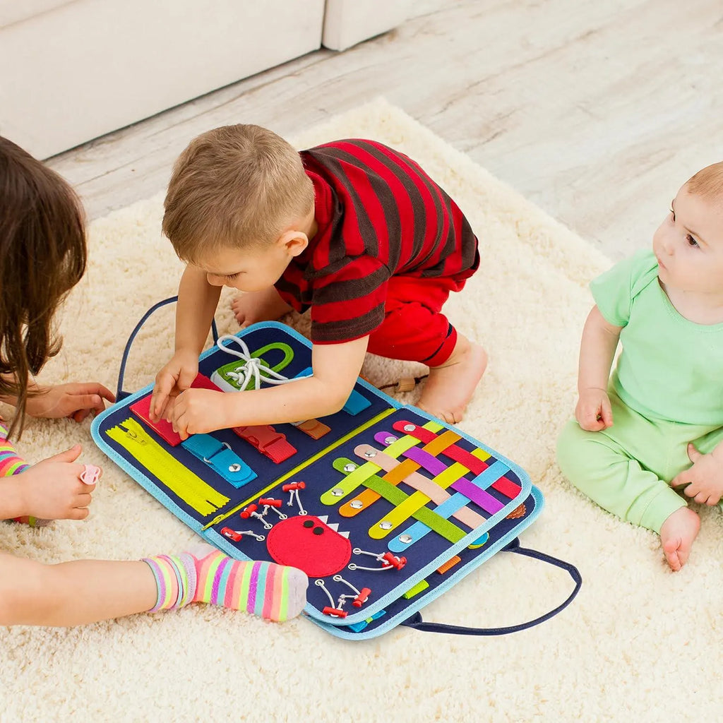 Felt Montessori Busy Board: Fine Motor Skill Sensory Toy