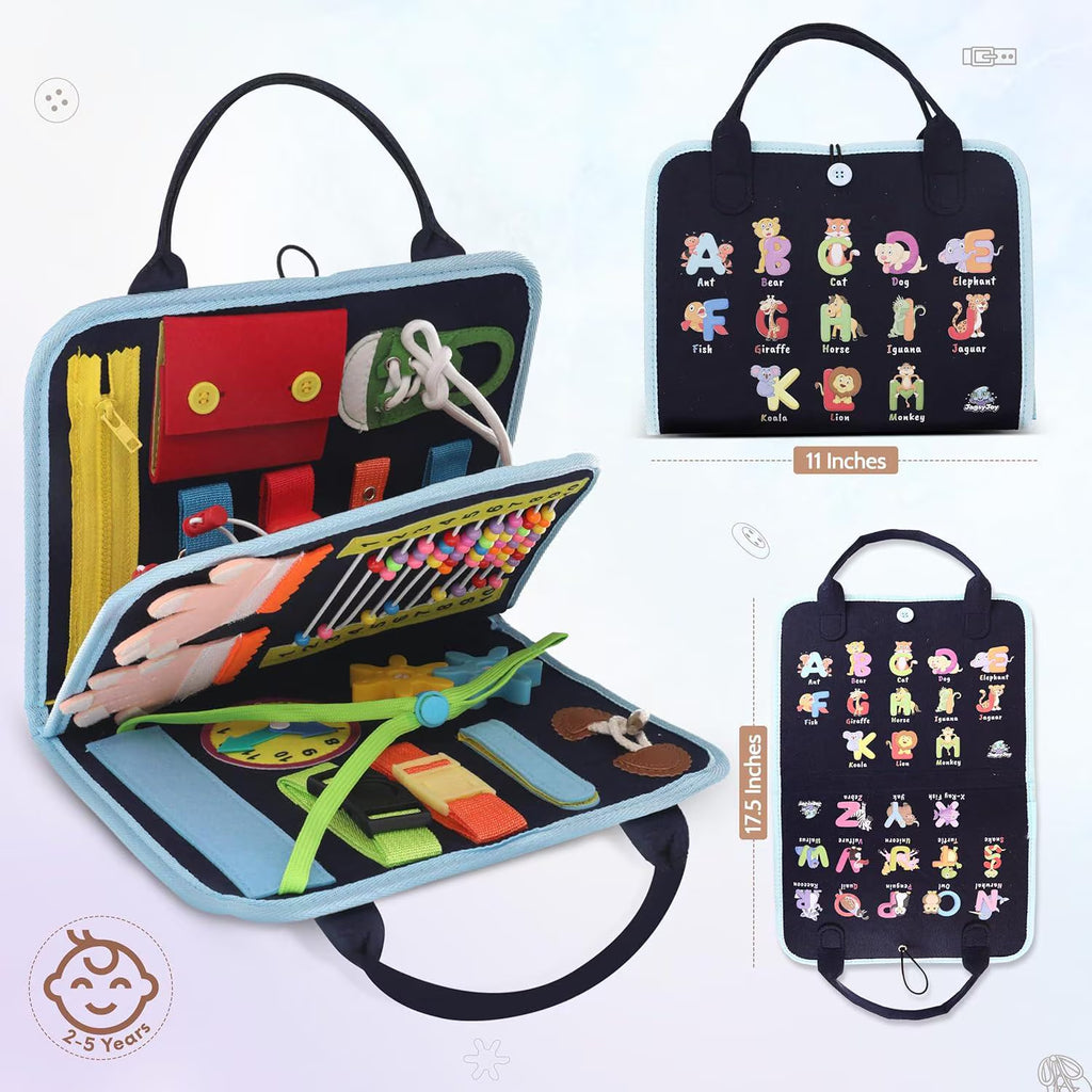 Felt Montessori Busy Board: Fine Motor Skill Sensory Toy