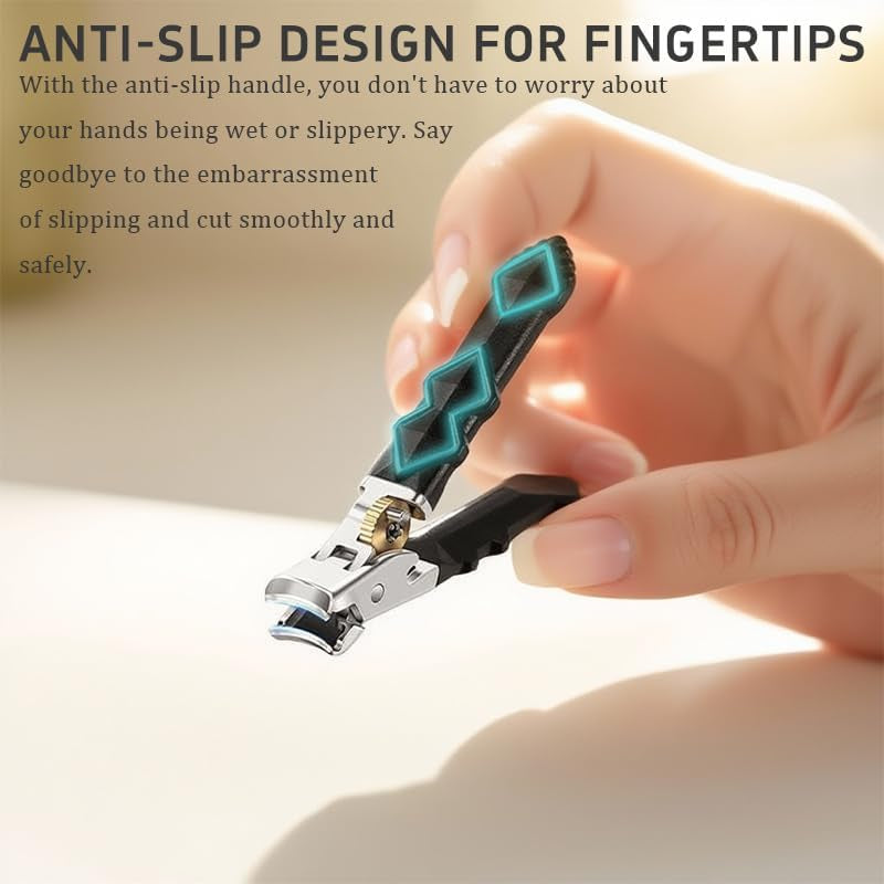 Medical Grade Orthoclip Toenail Clippers Set - Wide Jaw & Angled Tip Clippers Fo