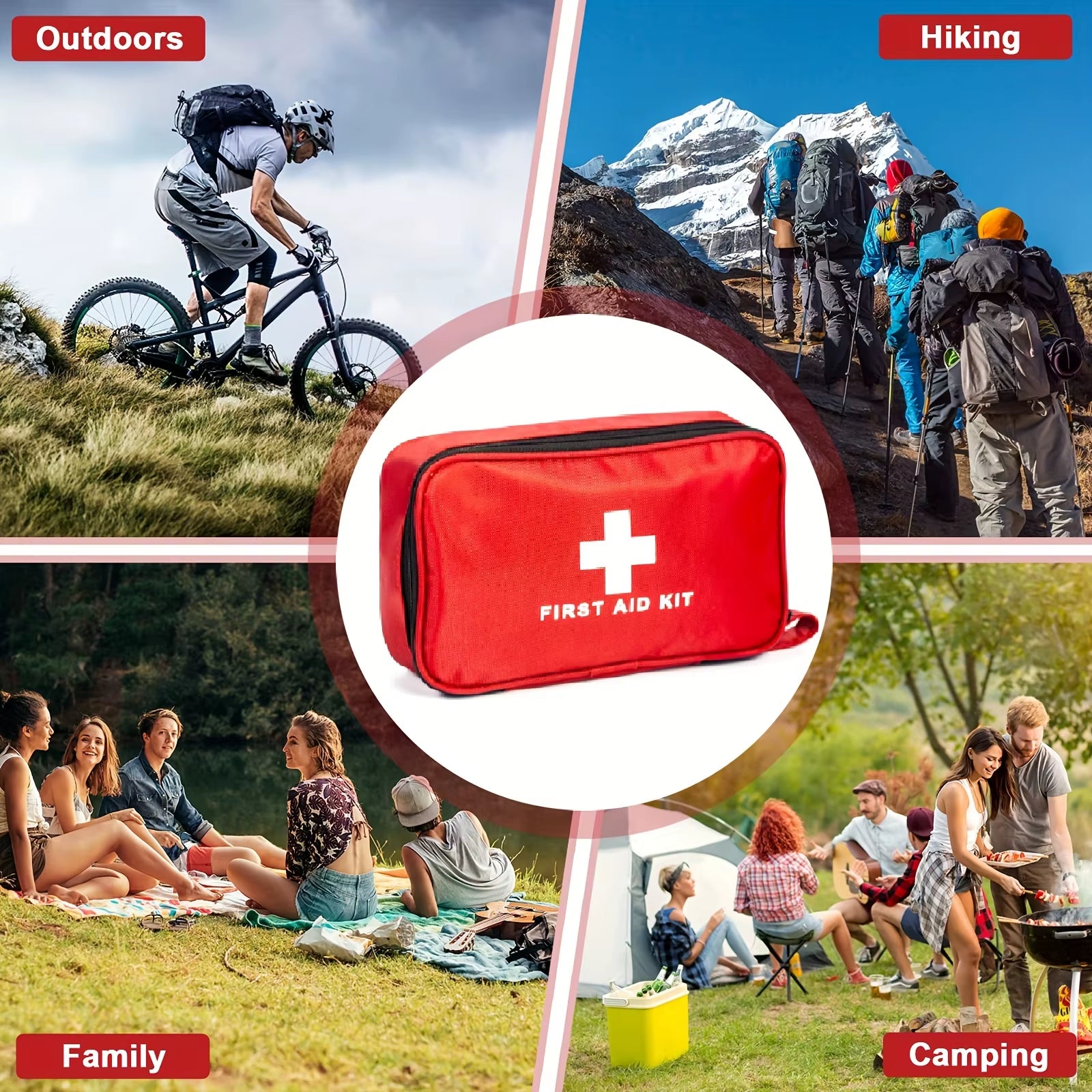 First Aid Kit, Multi-Purpose Emergency Medical Portable Medical Bag, Outdoor Multi-Functional First Aid Bag Home Emergency Bag