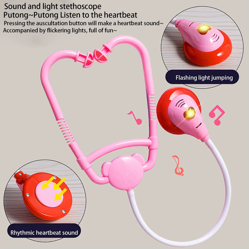 Children'S Doctor Toy Set, Toolbox, Medical Play, Neglecting Injections, Stethoscope, Etc., Medical Tool Toys