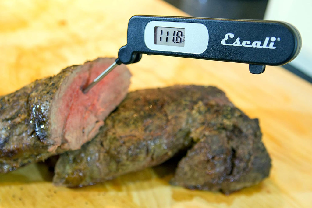 DH3 Folding Digital Kitchen Thermometer, Stainless Steel Folding Probe Black, Universal