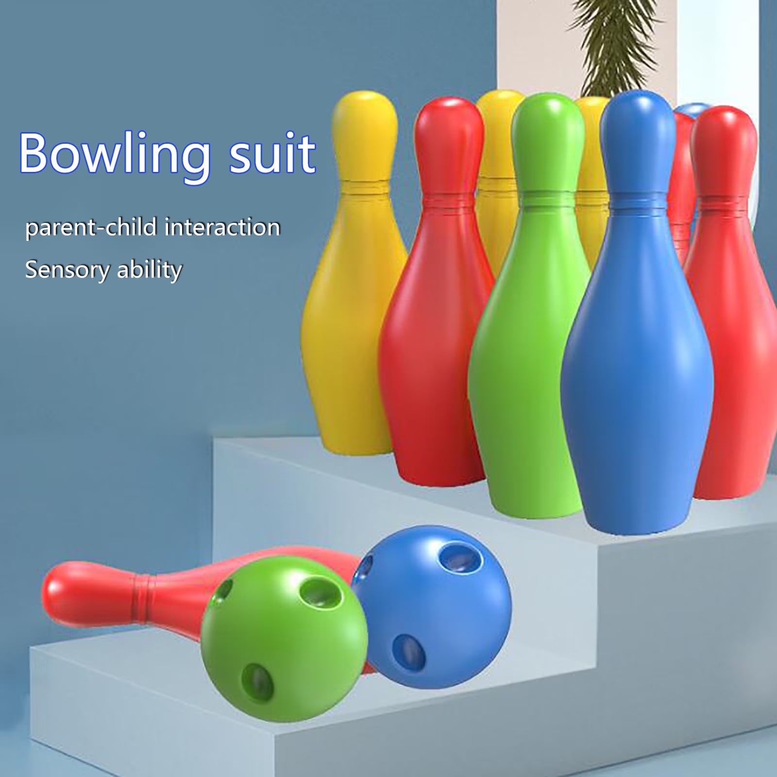 Children'S Bowling Game, 12-Piece Bowling Set for Boys and Girls, Outdoor Sports Parent-Child Interactive Games, Indoor and Outdoor Toys Cow Toys for Toddlers 1-3 Toddler Toys for 1.5 Year Old Boy