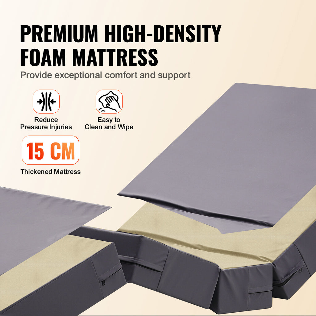 Premium 3 Function Full Electric Hospital Bed ICU Medical Bed 440LBS Loads