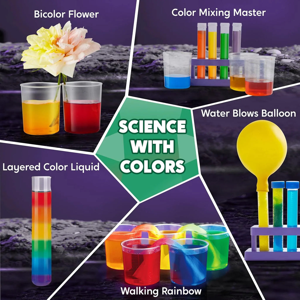 Science Kits for Kids Age 8-12 STEM Educational Toys 50+ Chemistry Experiments Learning Resources