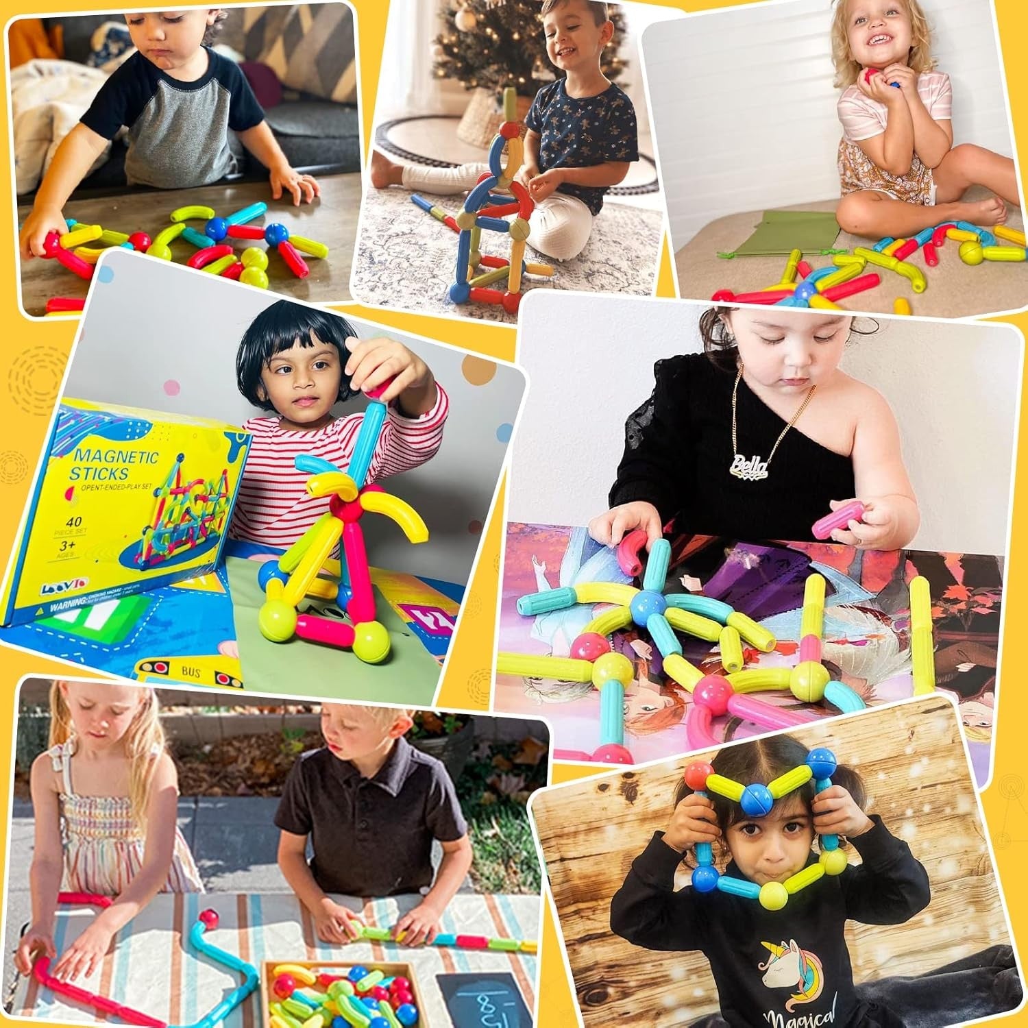 Magnet Toys for 3 Year Old Boys & Girls, Montessori Toys for Toddlers Kids, Magn