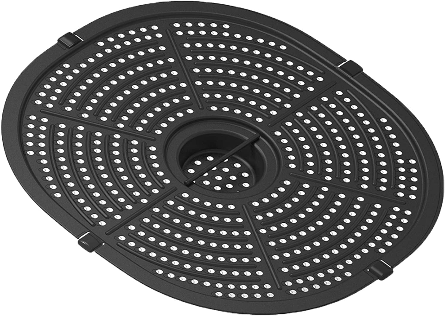 USA GW22955 7-Quart Electric Air Fryer with Dehydrator & 3 Stackable Racks, Digital Touchscreen with 8 Functions + Recipes, 7.0-Qt, Black/Copper