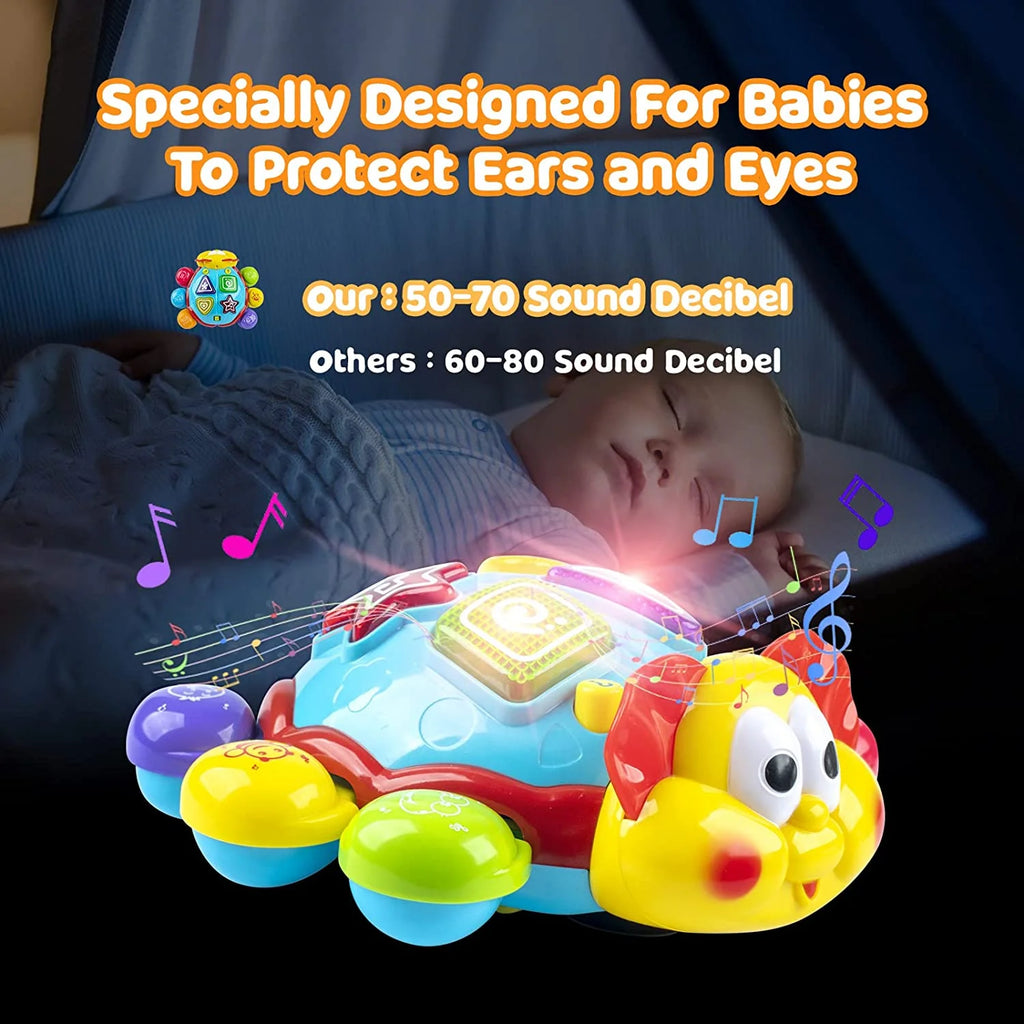 Baby Toys 12 to 18 Months Einstein Musical Toy, Infant Crawling Walking Toy for 12-24 Months, Bilingual Toys Spanish English Learning Educational Montessori Toys for 1 Year Old Girl Boy