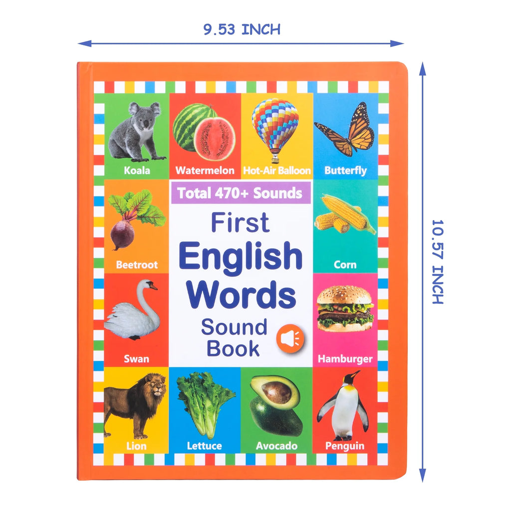15 in 1 Talking Sound Books, 470+ Words Learning & Education Kids Toys, Interactive Electronic Audio Books for Toddlers Age 3-6 Years Old Gifts