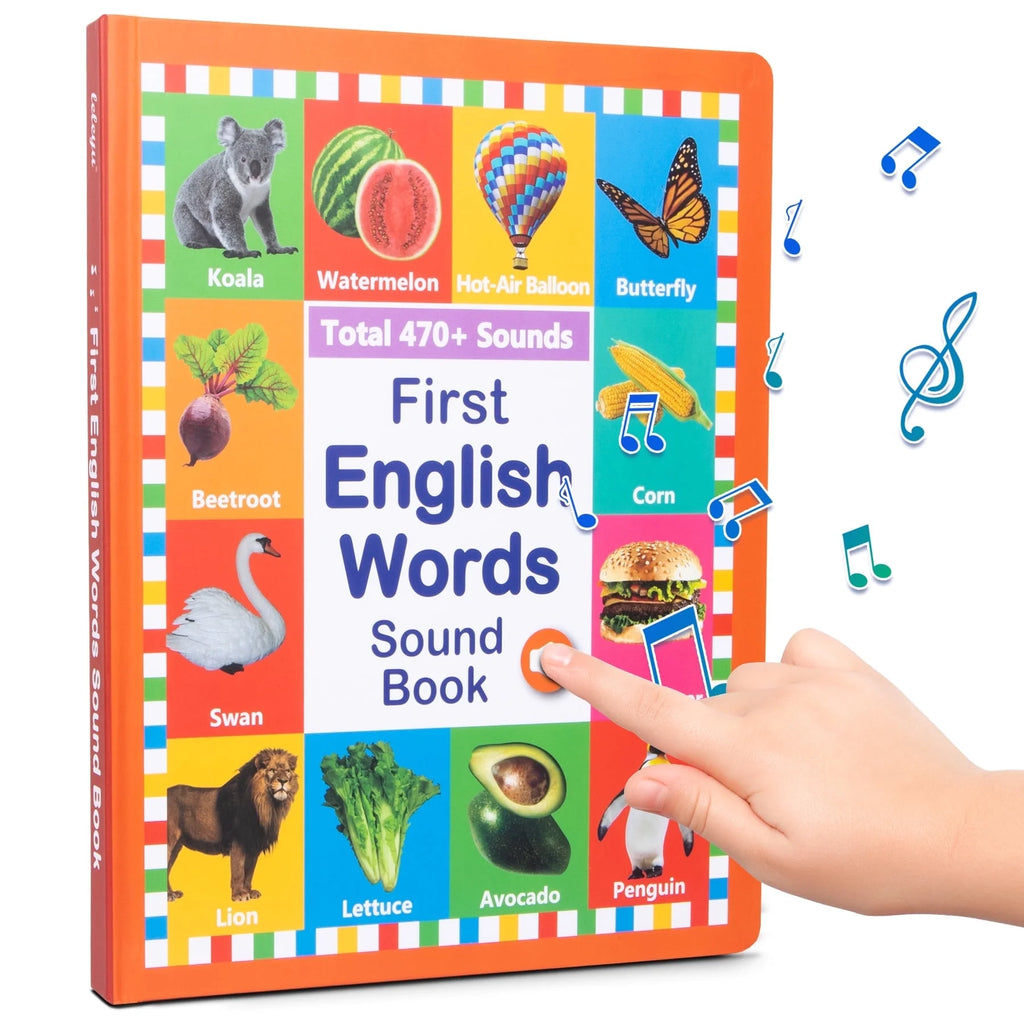 15 in 1 Talking Sound Books, 470+ Words Learning & Education Kids Toys, Interactive Electronic Audio Books for Toddlers Age 3-6 Years Old Gifts