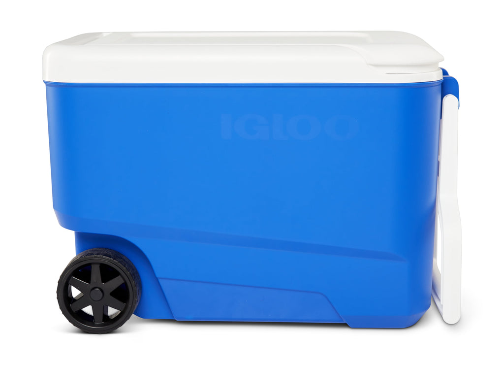 38 QT Wheelie Cool Hard Sided Cooler with Wheels, Blue