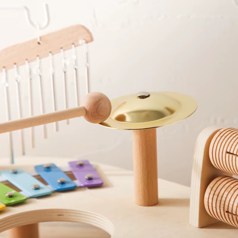 Baby Educational Toys Wooden Aeolian Bells Montessori Children'S Musical Toys Xylophone Newborn Birthday Gifts Music Table Toys