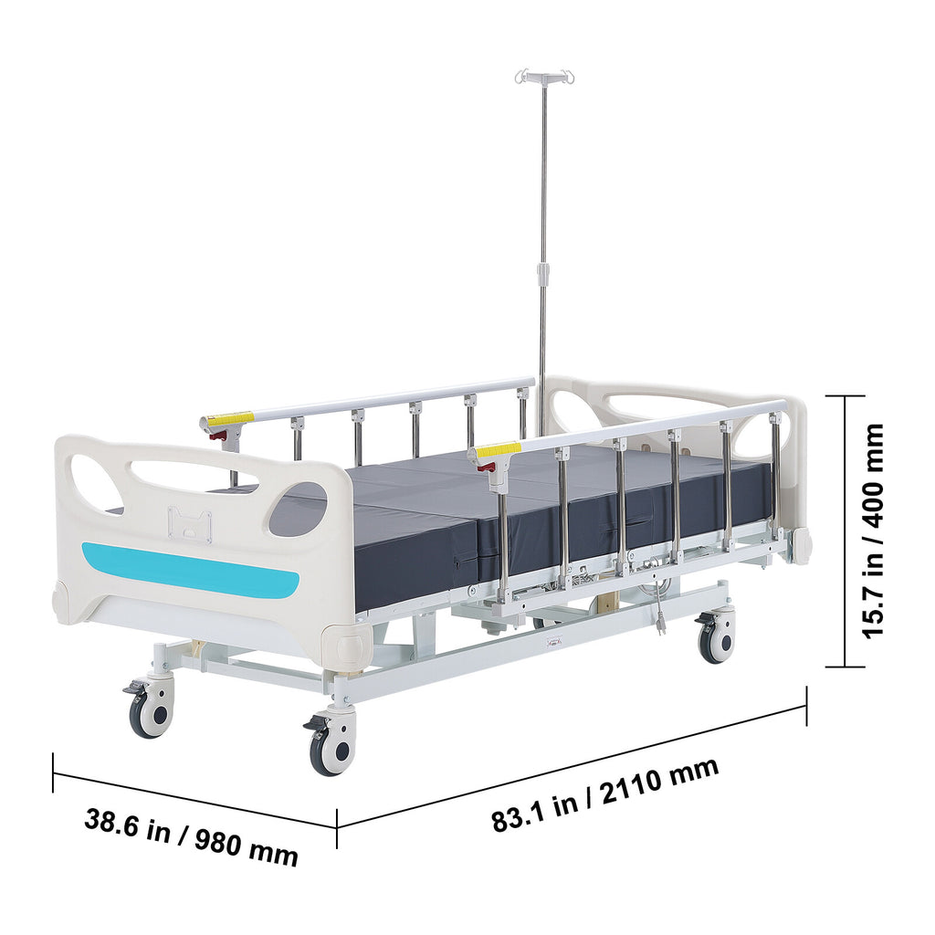 Premium 3 Function Full Electric Hospital Bed ICU Medical Bed 440LBS Loads