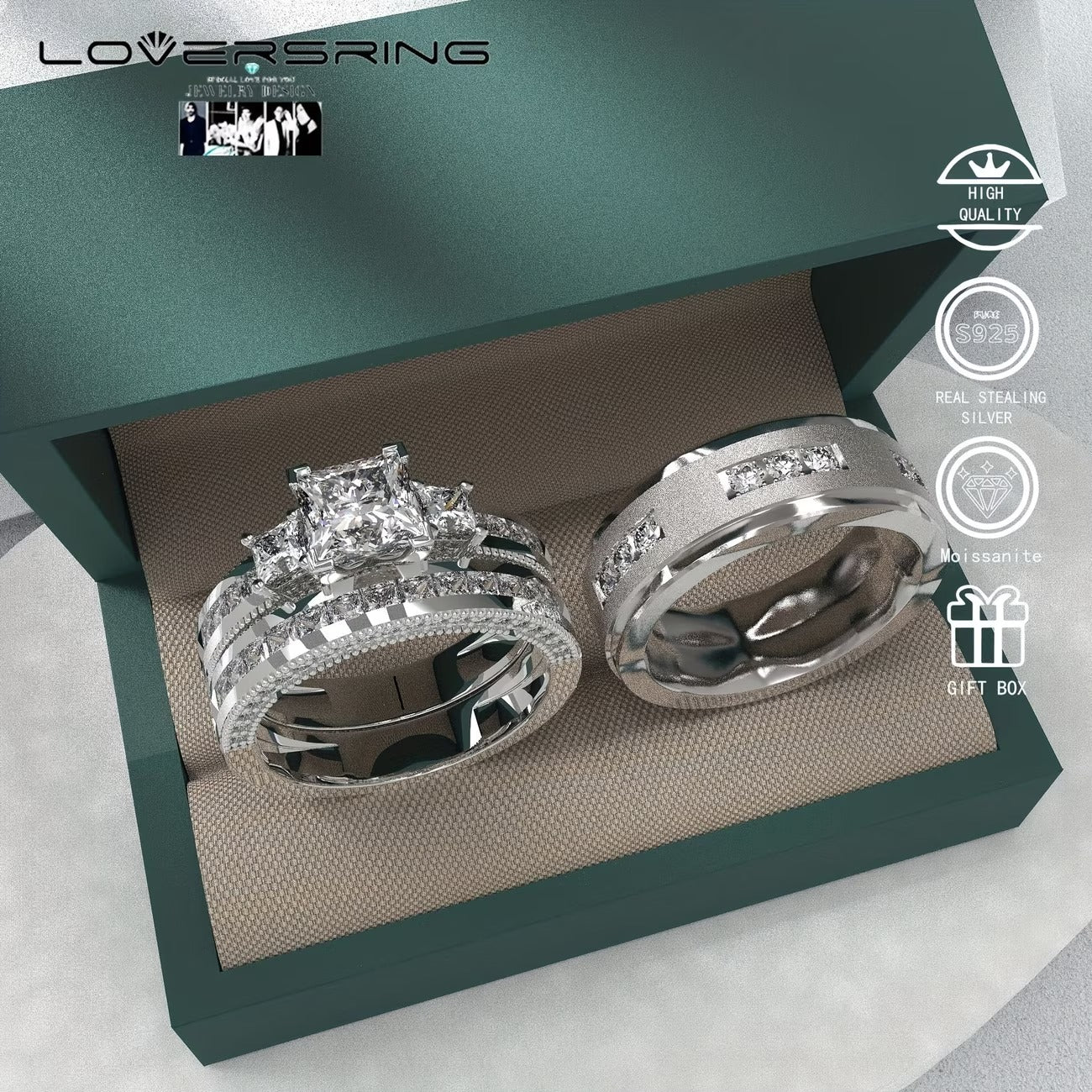 2 set Wedding ring/Engagement ring