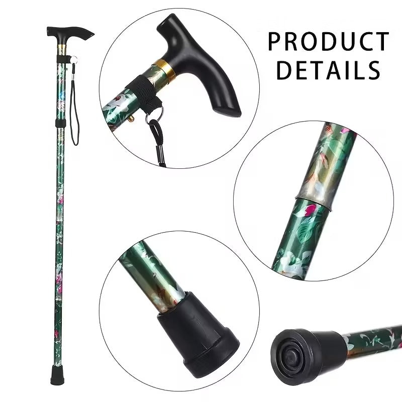 Foldable Walking Stick Aluminum Alloy