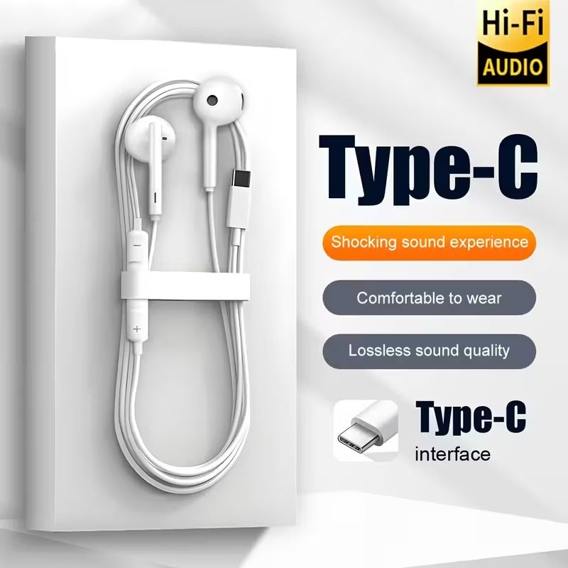 Type-C Port Wired Earphones