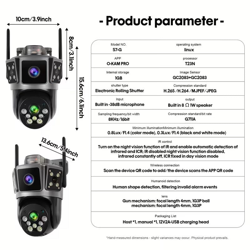 Security Camera-Wifi and  Dual-Lens