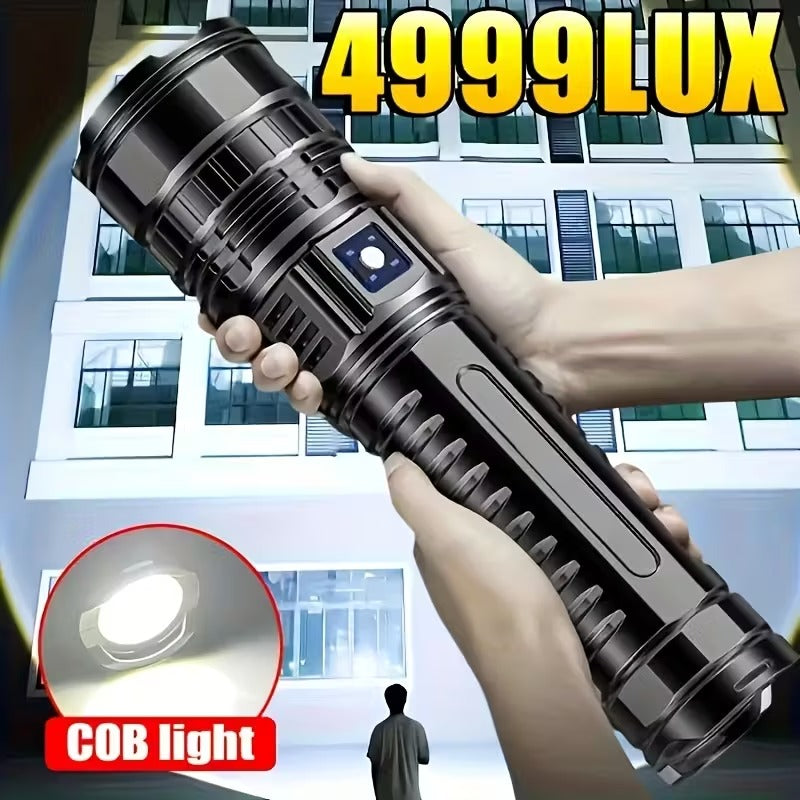 Heavy-Duty Rechargeable Flash Light with 30% Brighter Beam