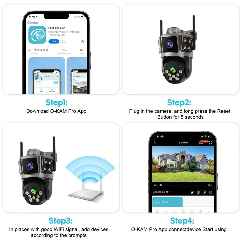 Security Camera-Wifi and  Dual-Lens