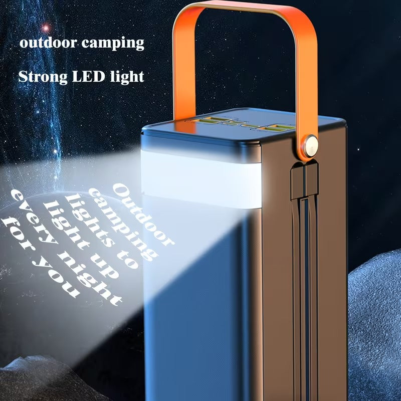 Power Bank with 2-in-1 Built-in Cables