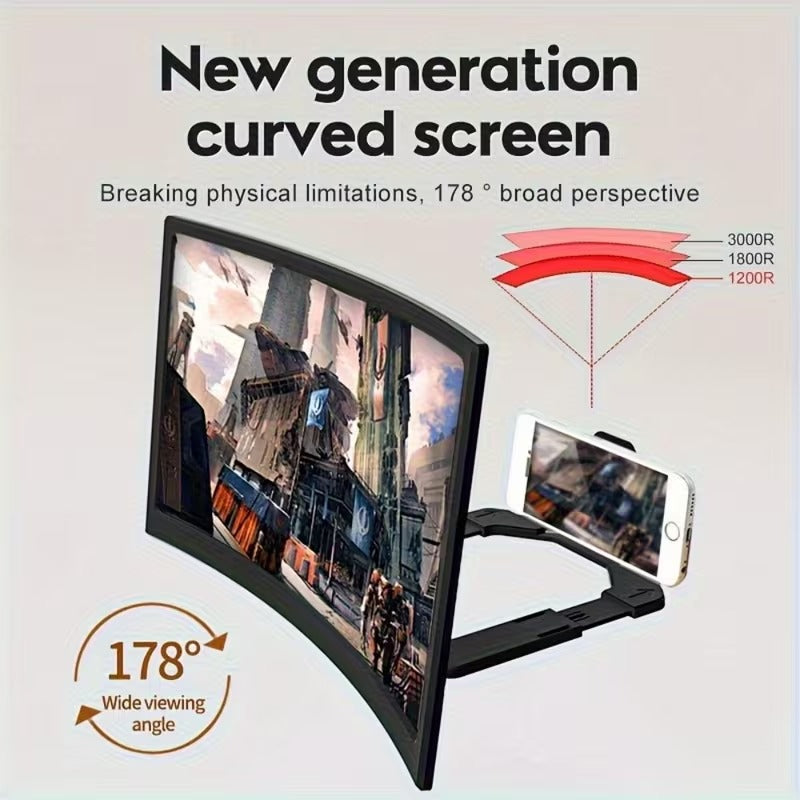 Curved HD SmartPhone Screen Magnifier