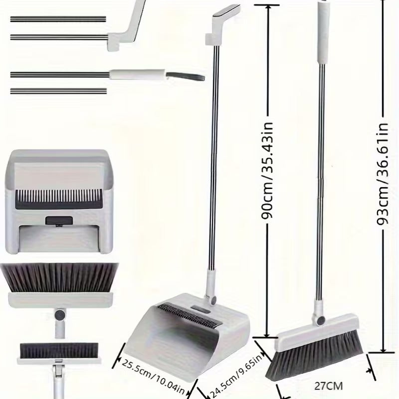 Broom, Dustpan, and Brush Combo