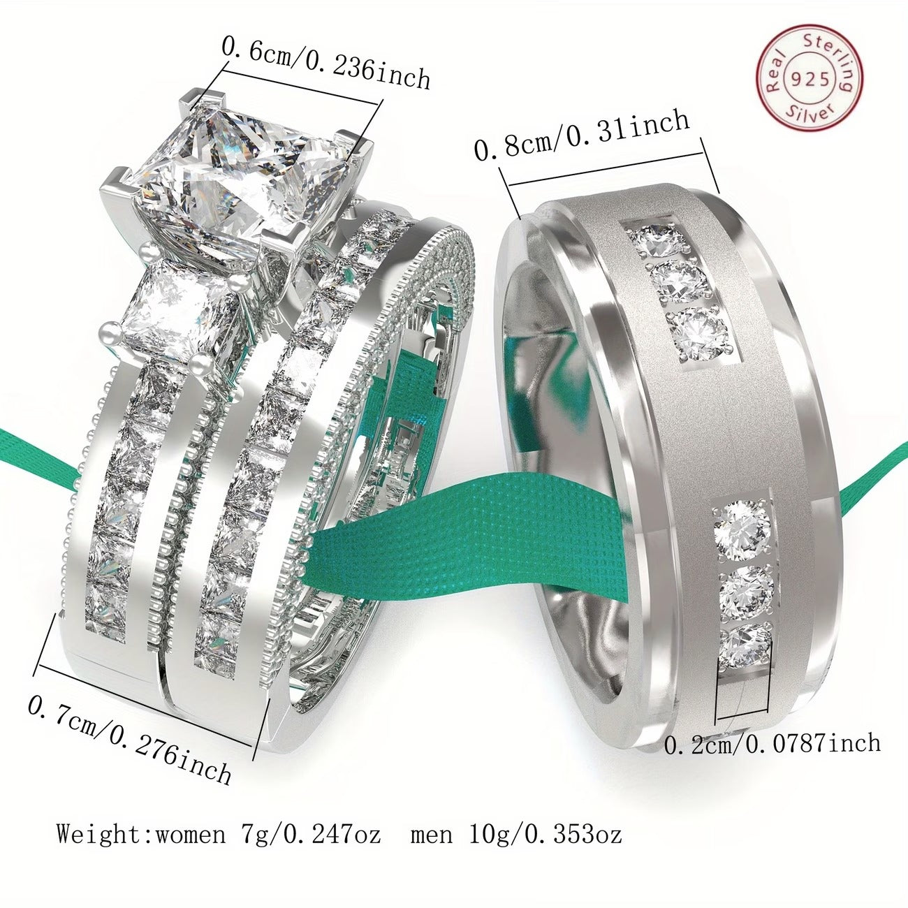 2 set Wedding ring/Engagement ring