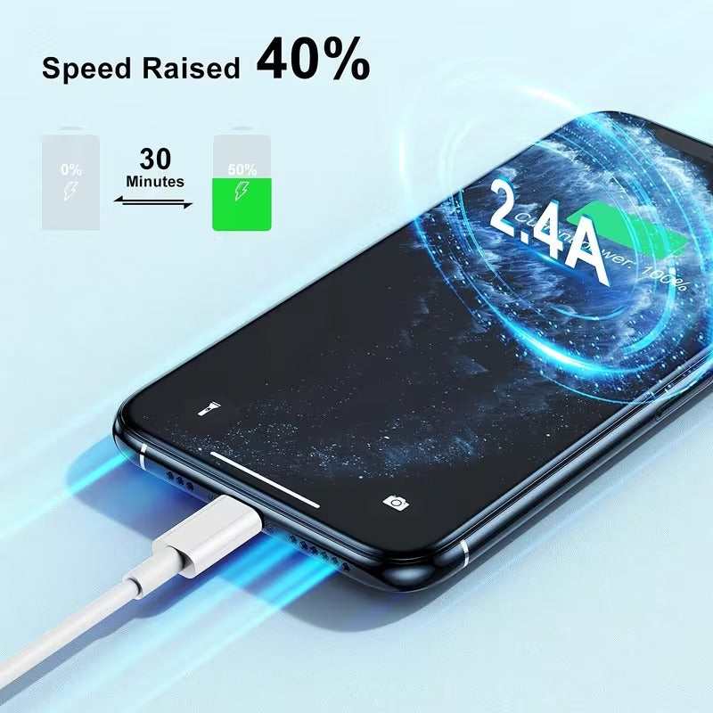 Lightning to USB-A Data Cables 5pack