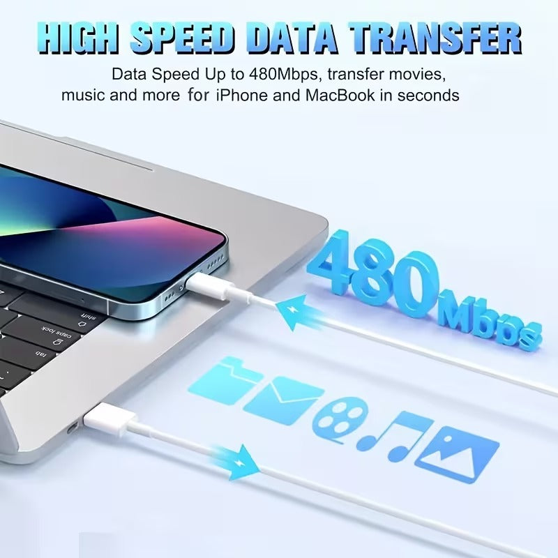 Lightning to USB-A Data Cables 5pack