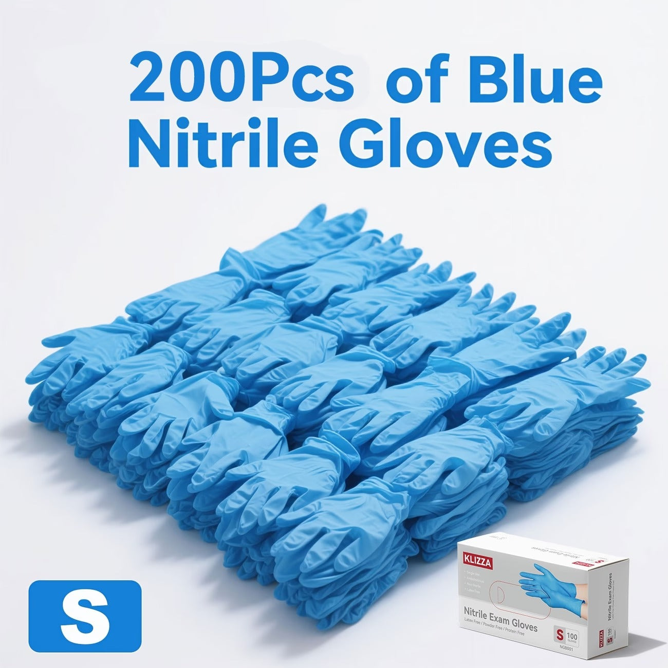 Blue Disposable Gloves