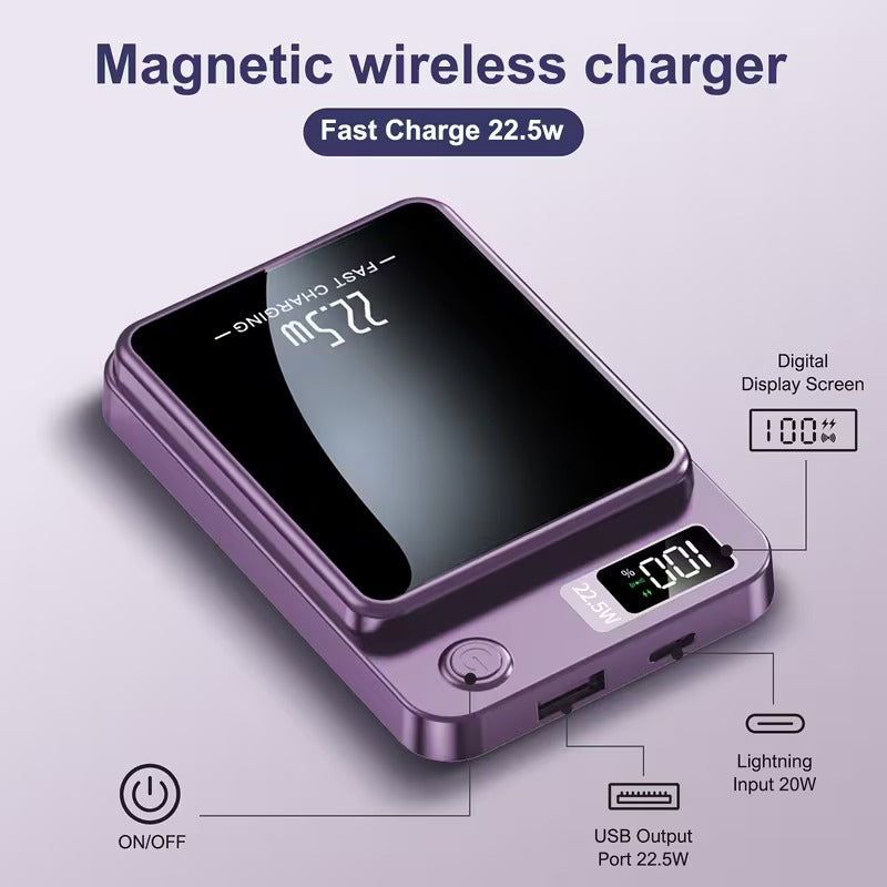 Magnetic Wireless Charging Power Bank