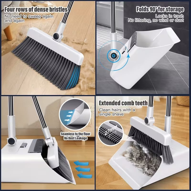 Broom, Dustpan, and Brush Combo