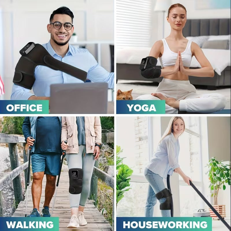 Massage Heating Pad  Vibration with Heat - For Knees, Shoulders and Elbows