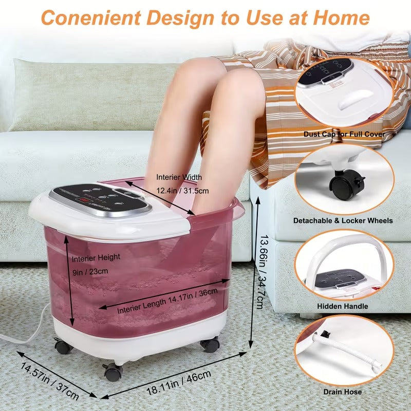 Foot Spa Footbath with And Shower, and Deep Soaking Tub