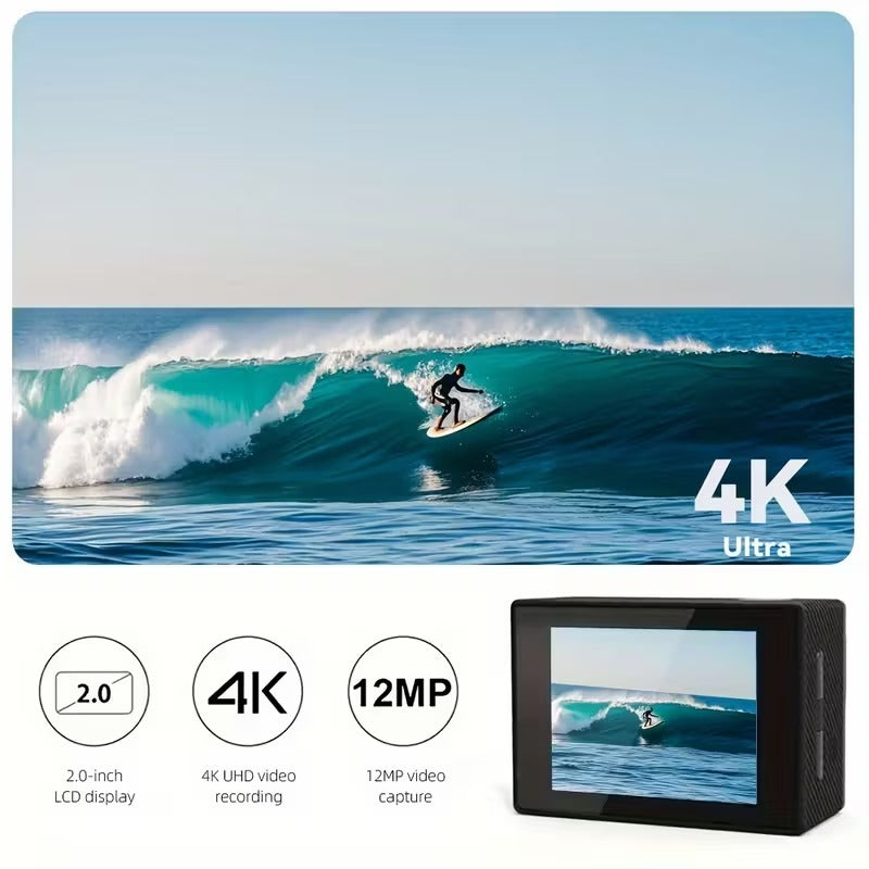 4K Action Camera, with 32G Memory Card